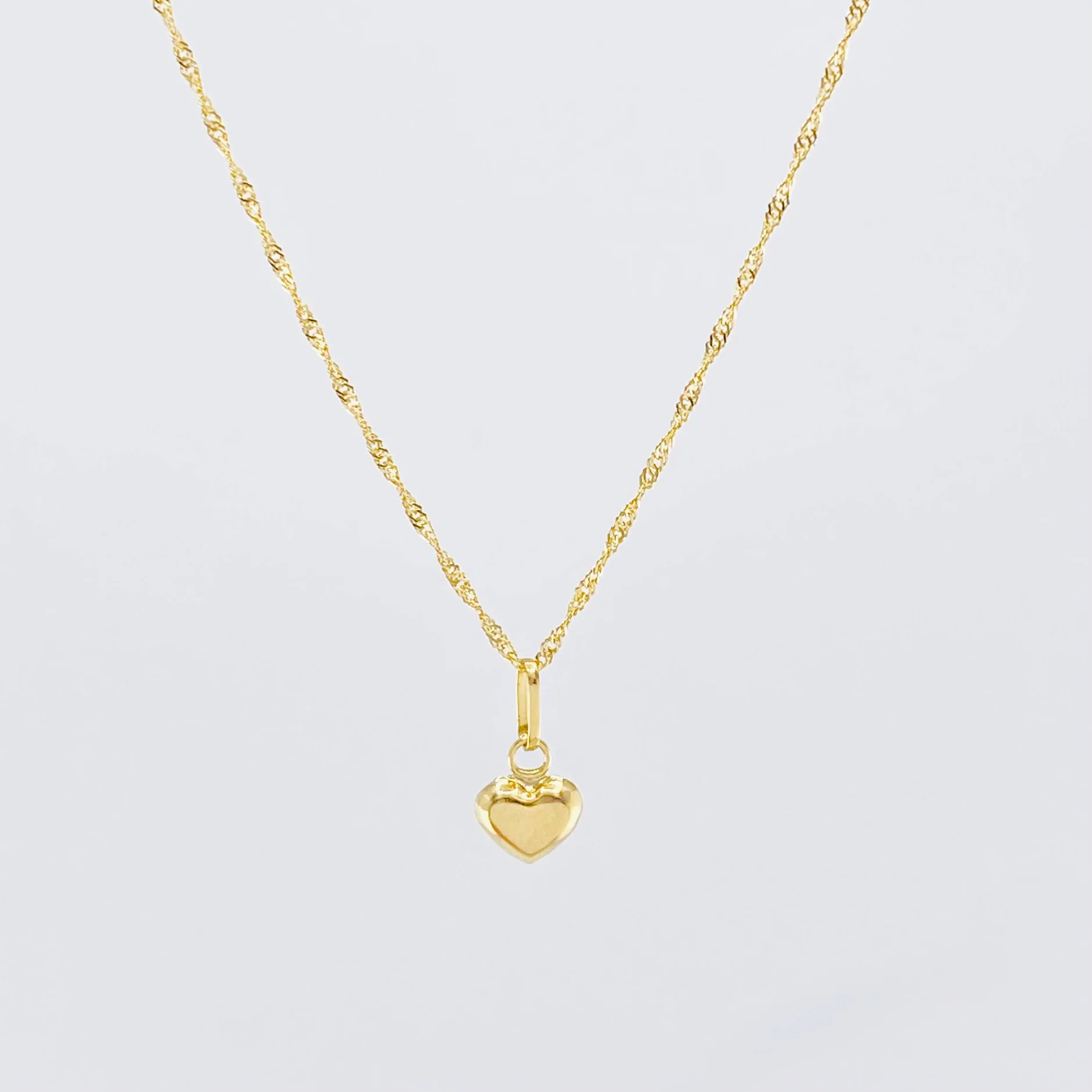 Set Cadena Singapur Corazón 50cm